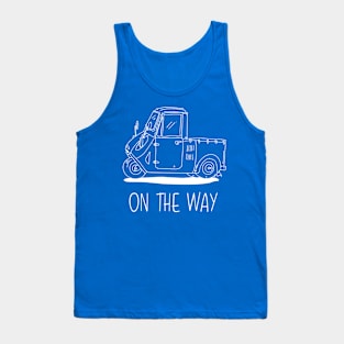 vintage car cartoon drawing Tank Top